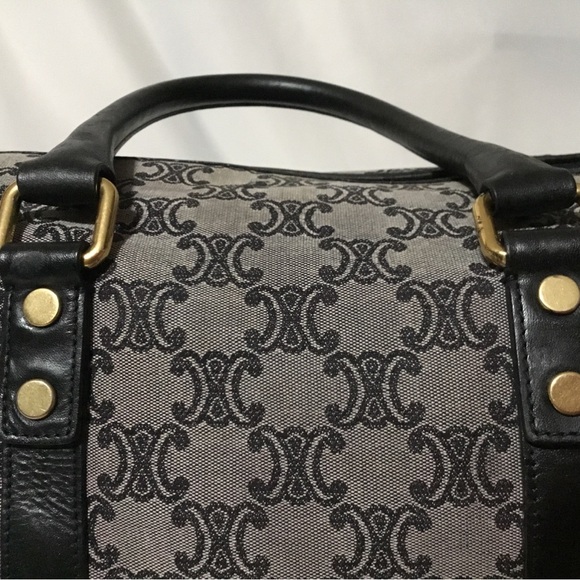 Authentic CELINE Boston Bag Canvas - Picture 8 of 13